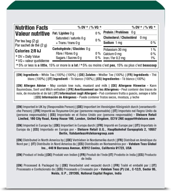 Thé blanc VAHDAM Imperial Himalayan sachets pyramide naturel-1