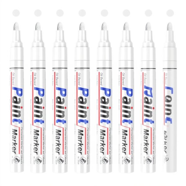 Marqueurs permanents blancs YYSHUS lot 8 haute opacité