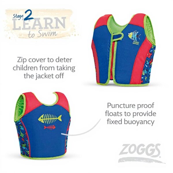 Gilet de natation Zoggs enfant flotteurs fixes sécurité