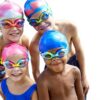 Bonnets de bain enfant Zoggs silicone multicolore 6-14 ans