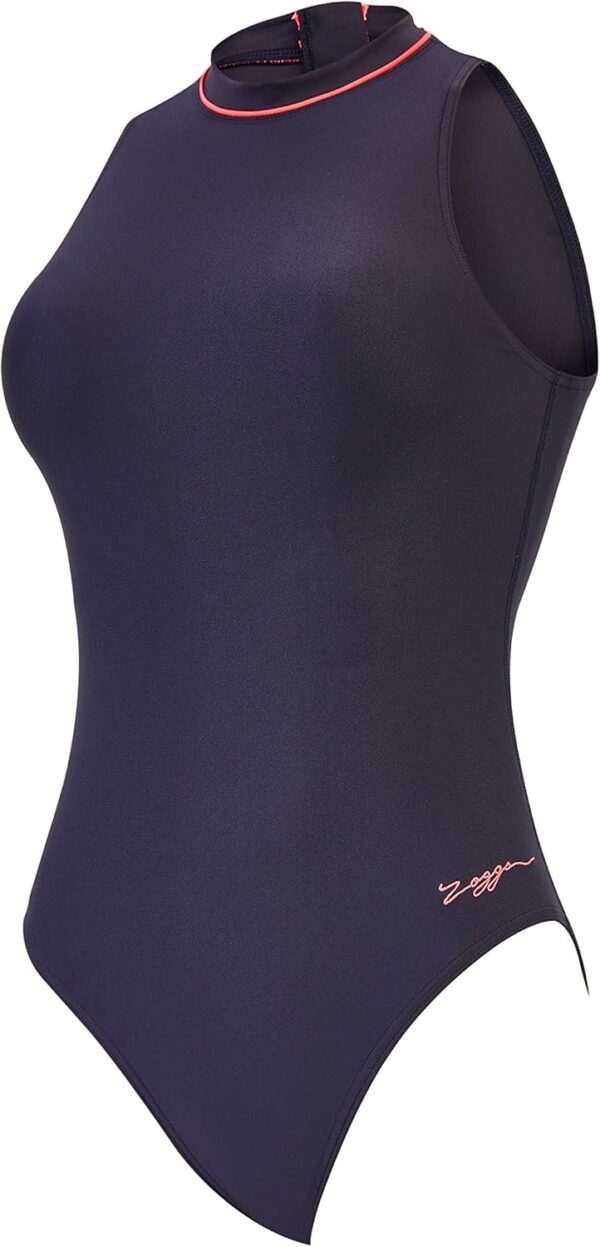 Maillot de bain Zoggs Femme Eco Fabric col haut zip-3