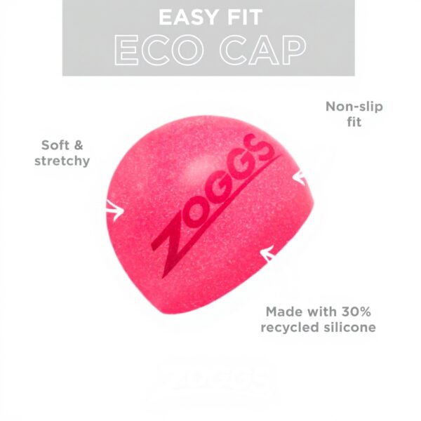 Bonnets de bain Zoggs silicone recyclé adulte facile