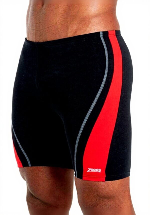 Short de bain Zoggs Eaton Mid Jammer Homme Noir Rouge