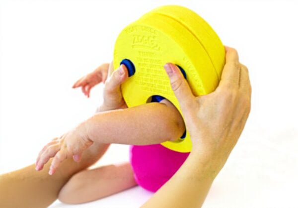 Disques flotteurs Zoggs jaunes natation enfants sécurité