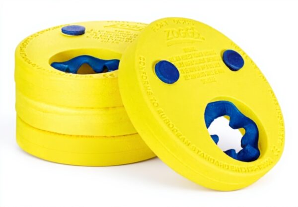 Disques flotteurs Zoggs jaunes natation enfants sécurité