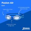 Lunettes de natation Zoggs Fusion Air joints air cushion-1