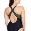Maillot de bain femme Zoggs Hi Cross X Back Aqua Geo