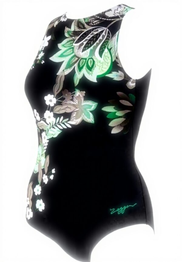 Maillot de bain femme Zoggs Hi Front design Botanique