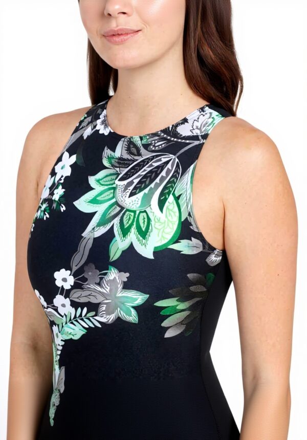 Maillot de bain femme Zoggs Hi Front design Botanique