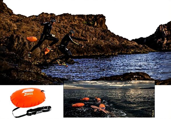 Pull Buoy Zoggs Hi Viz Xlite Sécurité Nage Eau Libre