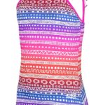 Maillot une pièce fille Zoggs Ikat Frill séchage rapide