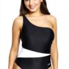 Maillot de bain une pièce Zoggs éco tissu épaule unique