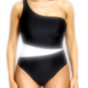 Maillot de bain une pièce Zoggs éco tissu épaule unique