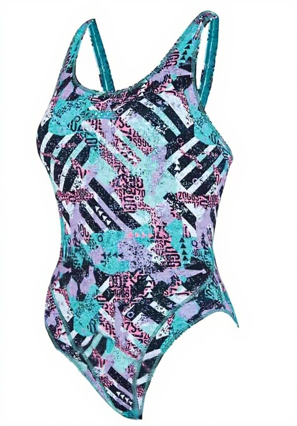 Maillot une pièce Zoggs imprimé Breakaway femme natation