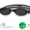 Lunettes de natation Zoggs Phantom 2.0 S Noir Gris Fumée