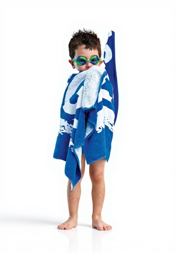 Serviette de piscine Zoggs Bleu 140x70 cm Coton Absorbant