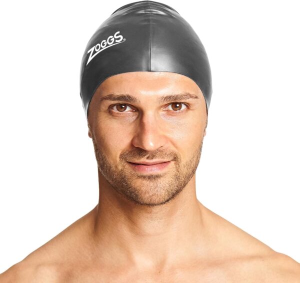 Bonnets de bain Zoggs silicone adulte ajustement-1