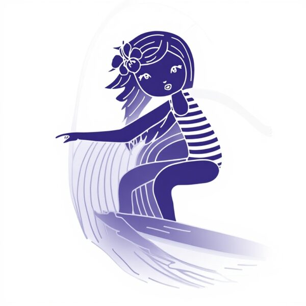 Maillot de bain enfant Zoggs Surfer Classicback violet