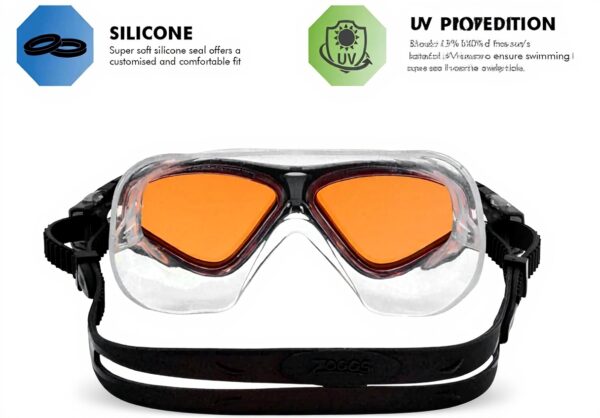 Lunettes de natation Zoggs Tri Masque Vision Noir adulte