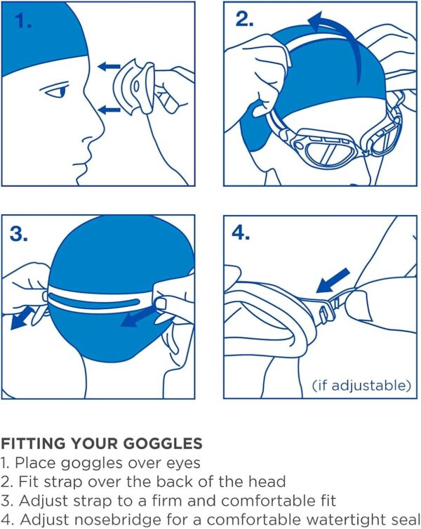Lunettes de natation Zoggs Phantom 2.0 S anti-buée unisexe-5